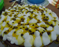 Torta pavê de maracujá