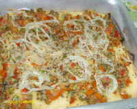 Pizza de sardinha da Tatá