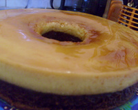 Bolo pudim de chocolate