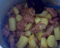 Costelinha de porco com batata