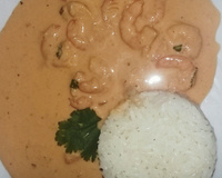 Strogonoff de camarão rápido