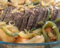 Carne assada na panela de pressão