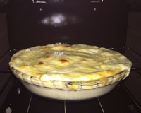 Escondidinho de requeijão com carne moída