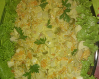 Refogado de palmito e requeijão