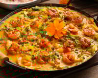 Moqueca de peixe e camarão