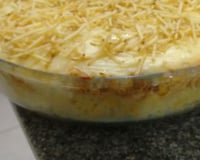 Arroz de forno com frango e requeijão