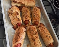 Mini enrolado de salsicha