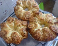 Rosca de queijo parmesão