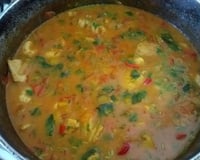 Filé de pintado ao molho de camarão