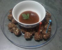 Bolinho de carne moída assado