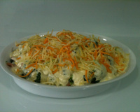 Penne ao molho branco e brócolis