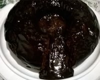 bolo vulcão de chocolate