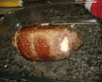 Mignon recheado com mussarela de búfala e jamon