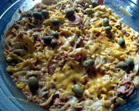 Macarrão ao molho de calabresa e requeijão