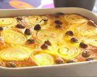 Torta de bacalhau com palmito e azeitona tipo torta capixaba