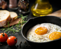 Como fazer o ovo frito com a gema mole perfeito