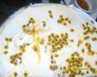 Bolo de mousse de maracujá