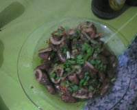 Coração de galinha na panela de pressão