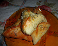 Esfiha com recheio de carne moída da sogra