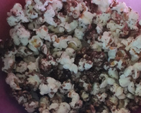 Pipoca com chocolate