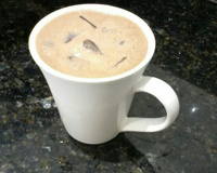 Vitamina de banana com chocolate