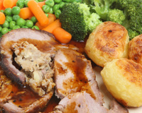 Lombo recheado de panela de pressão