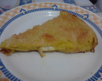 Torta de abóbora cabotiã (abóbora japonesa) salgada de liquidificador