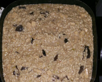 Risoto com funghi e gorgonzola