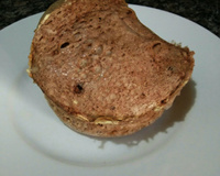 Pãozinho integral de aveia e suplemento proteico