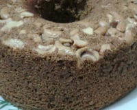 Bolo de banana, canela e castanha integral