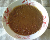 Sopa de lentilha com linguiça