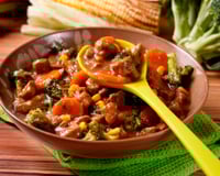 Picadinho de carne com legumes