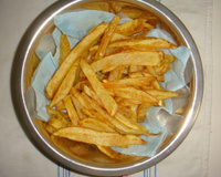 Batata frita com queijo parmesão