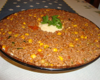 Achadinho de carne moída com purê