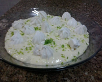 Creme de limão com suspiros