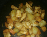 Peito de frango com legumes