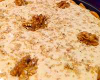 Torta cremosa de nozes