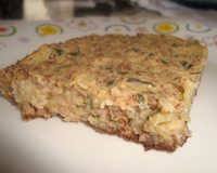 Torta de carne moída com massa de chuchu