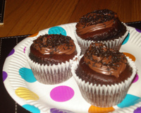 Cupcake amanteigado de chocolate com Nutella