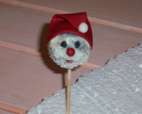 Cake pop de Papai Noel