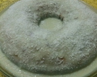 Bolo vulcão de leite em pó com creme de avelã