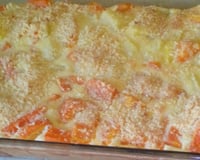 Souflé de batata com cenoura