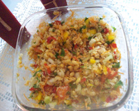 Salada de soja e quinoa