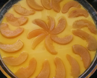 Torta de pêssego gelada e fácil