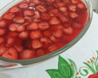 Pavê gelado de morango