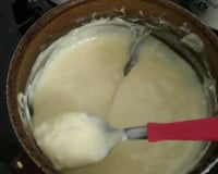 Cobertura de leite em pó com creme de leite