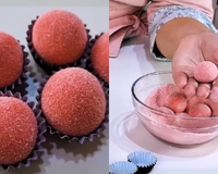 O brigadeiro de morango mais fácil do mundo: não precisa de fogão e fica uma delícia