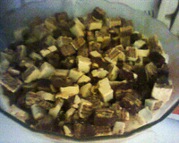 Sobremesa de sorvete com chocolate