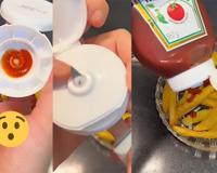 Nada de sofrer para tirar o ketchup do pote, truque simples na tampa é a solução para esse problema que acontece com quase todo mundo