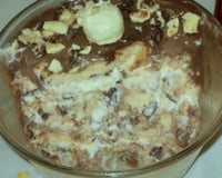 Pavê de panetone com sorvete